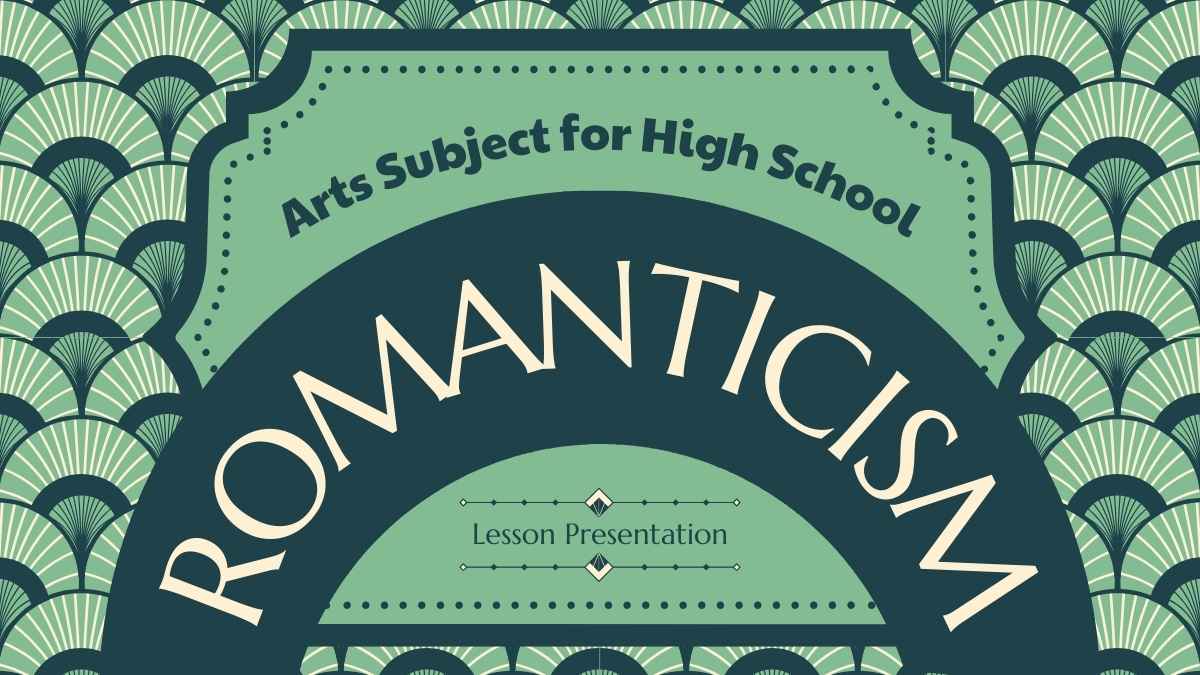 Art Nouveau Arts Subject for High School: Romanticism Slides Preview
