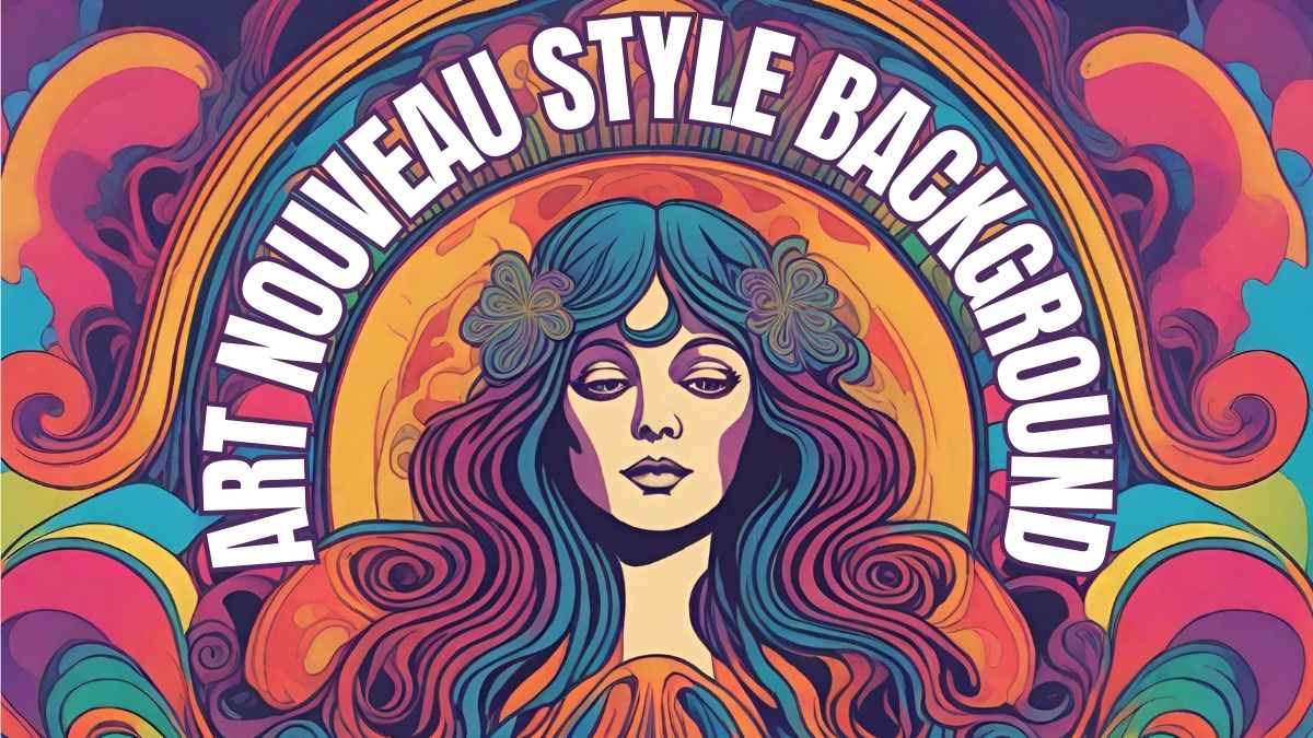 Art Nouveau Style Backgrounds Slides Preview