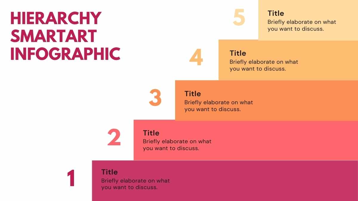 Basic Hierarchy SmartArt Infographic Preview