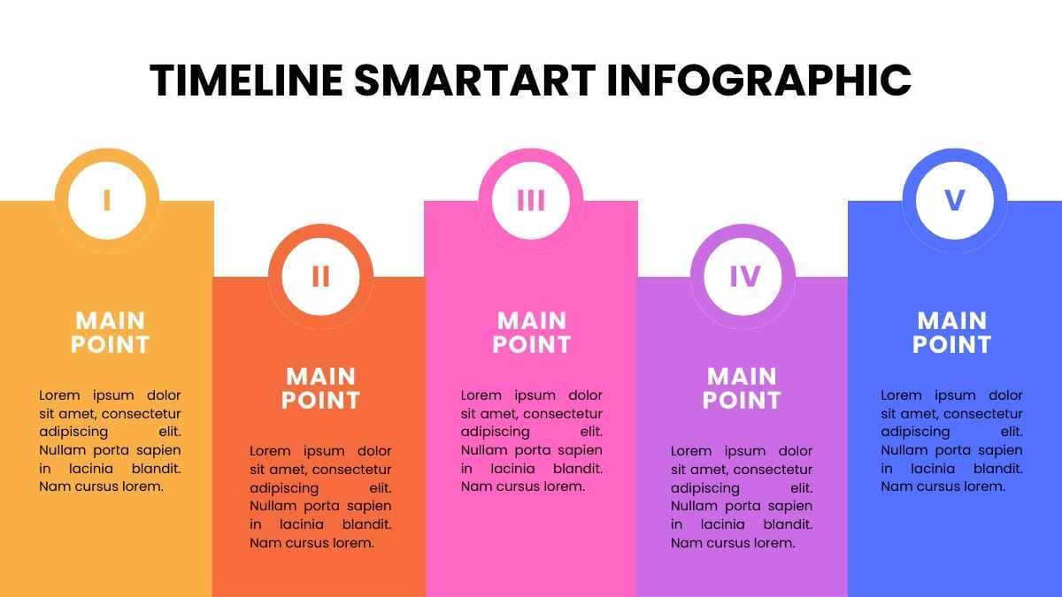 Basic Timeline SmartArt Infographic Preview