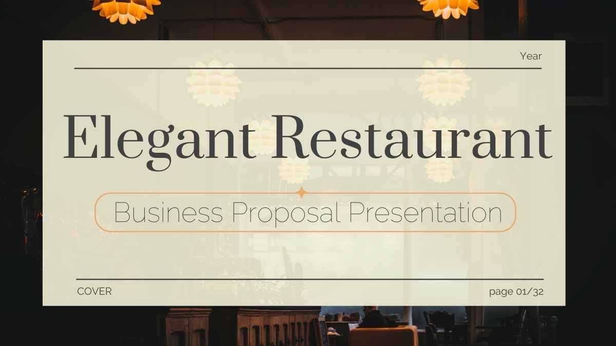 Minimal Elegant Restaurant Business Slides Preview