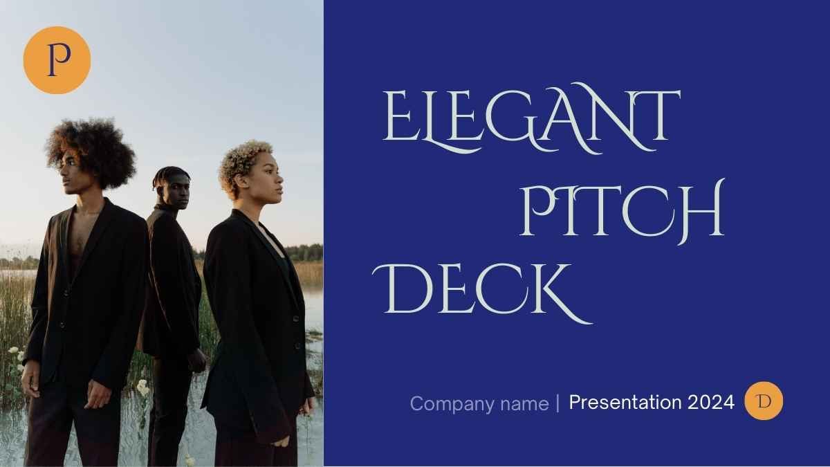 Blue and Green Elegant Pitch Deck Preview