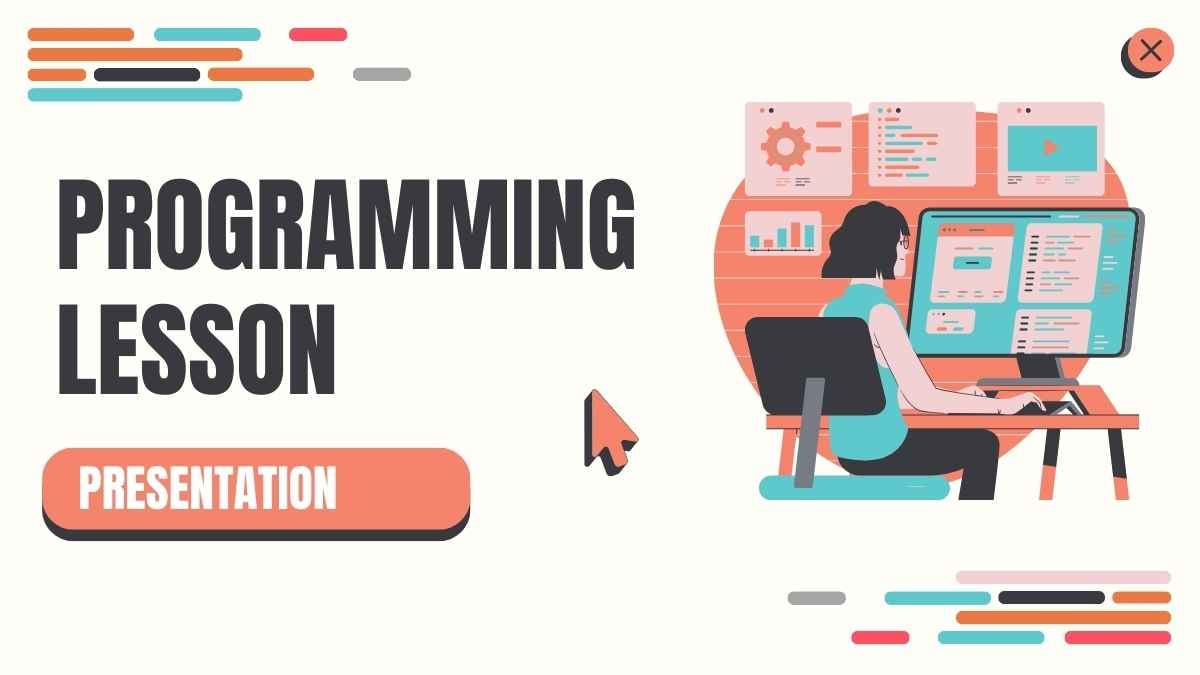 Bold Illustrated Programming Lesson Preview