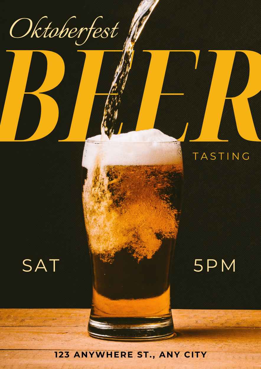 Bold Modern Oktoberfest Beer Tasting Flyers Preview