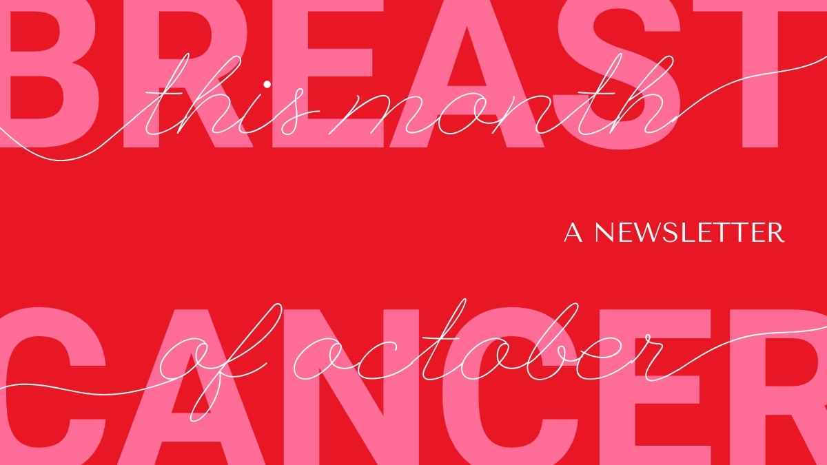 Bold World Breast Cancer Newsletter Slides Preview