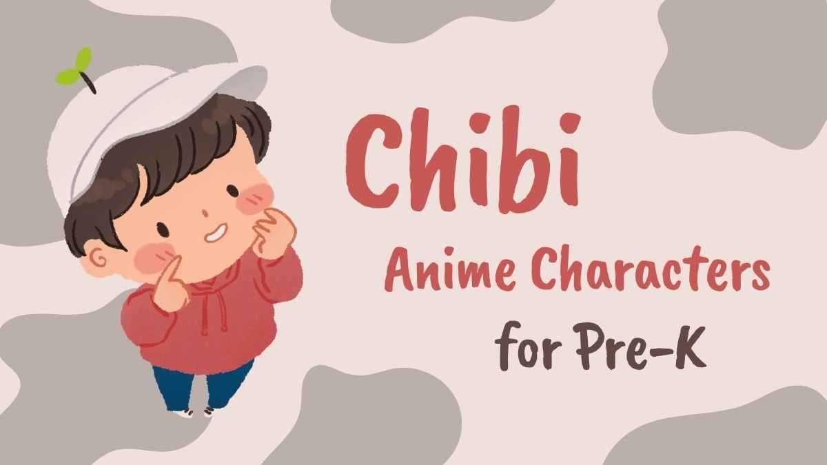 Chibi Anime Characters for Pre-K Slides Preview