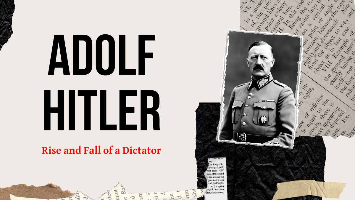 Collage Adolf Hitler Biography Slides Preview