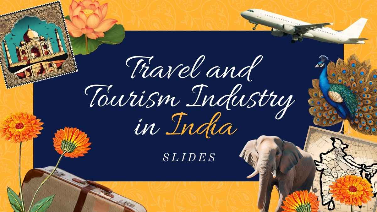 Collage Travel And Tourism Industry In India Slides Preview