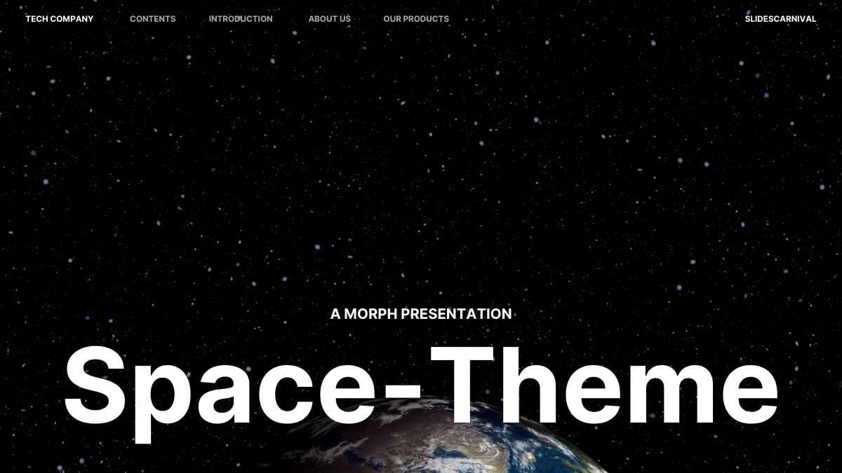 Cool Minimal Morph Space-Themed Background Preview