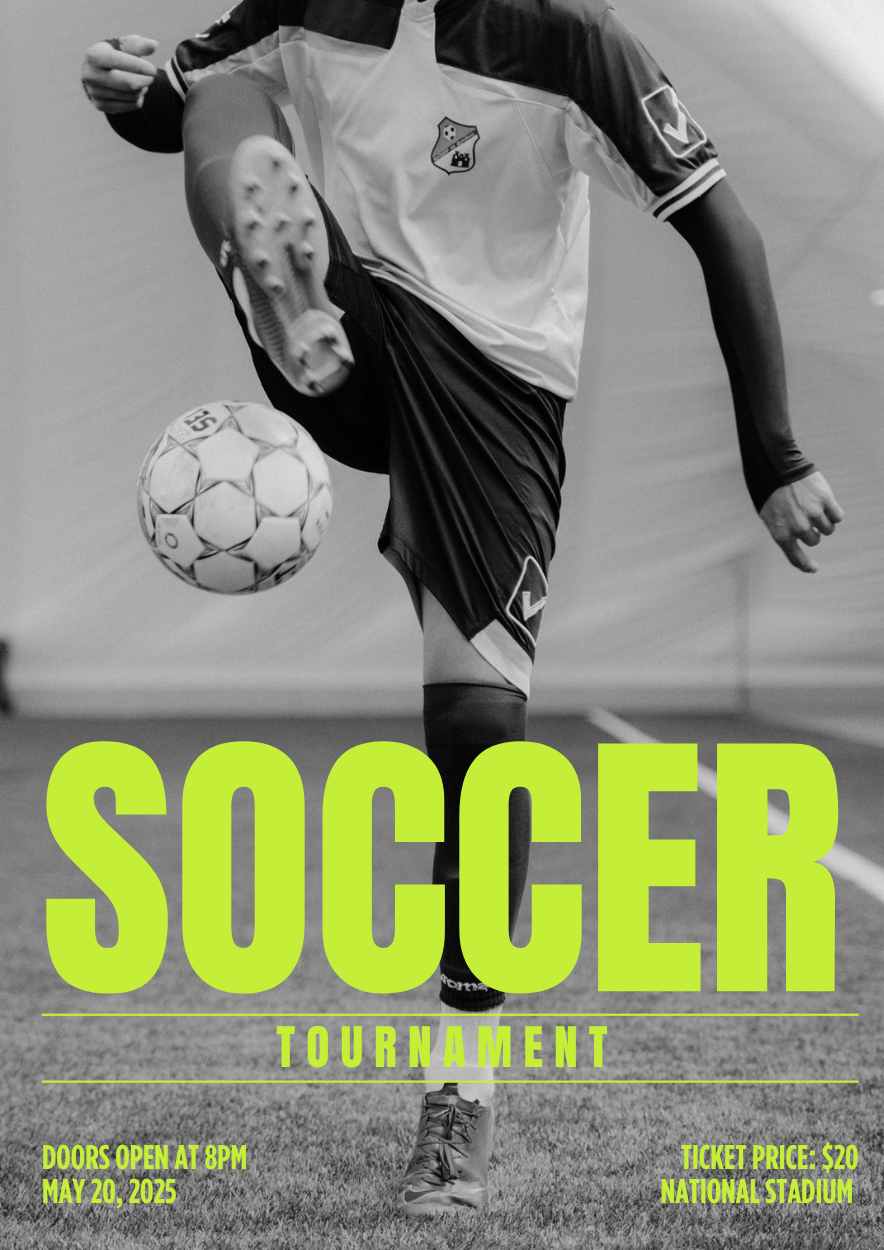 Cool Soccer Poster Preview