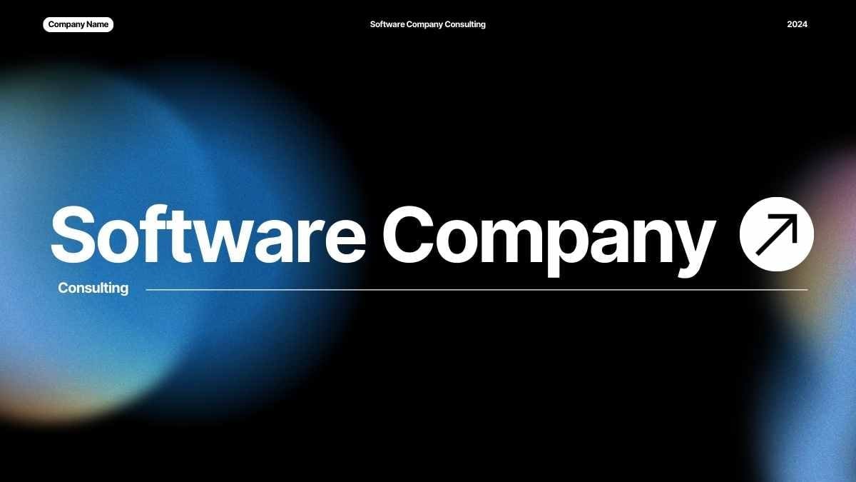 Black Software Company Consulting Slides Preview