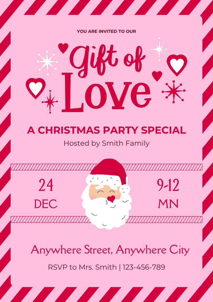 Creative Christmas Party Invitation Card Preview