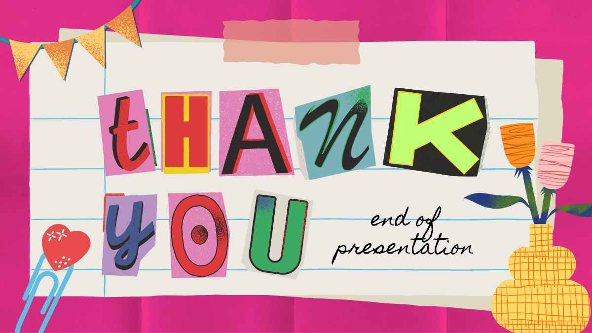 Creative Thank You End Of Presentation Slides Preview
