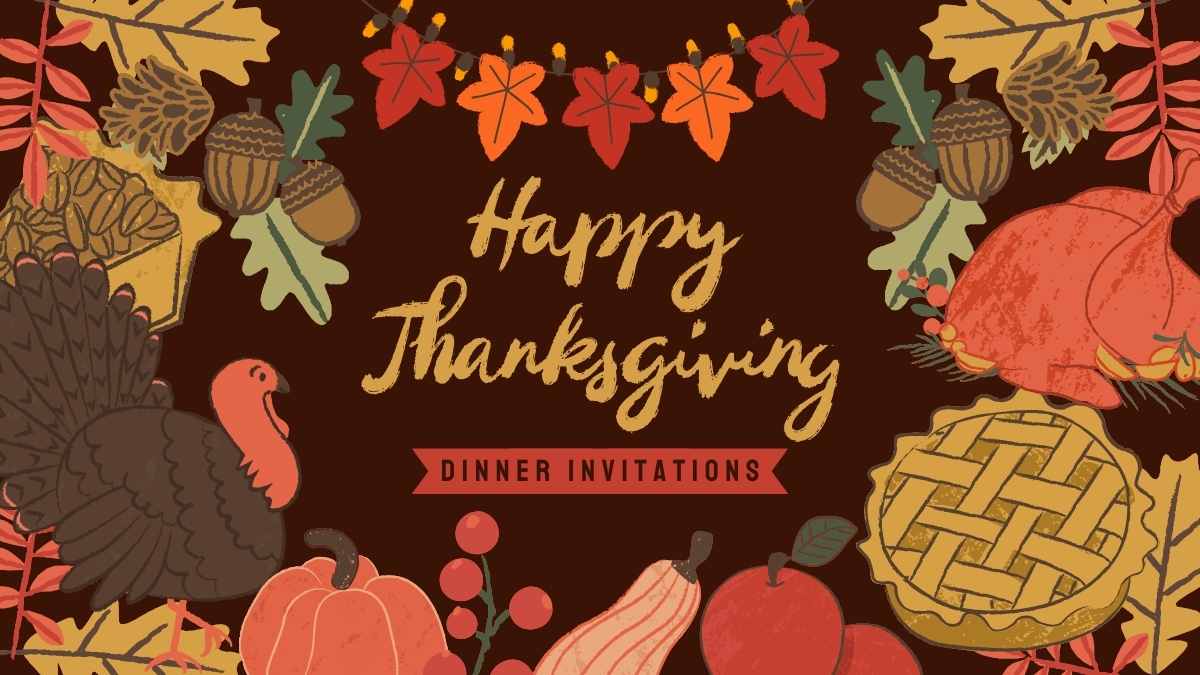 Creative Thanksgiving Dinner Invitations Preview