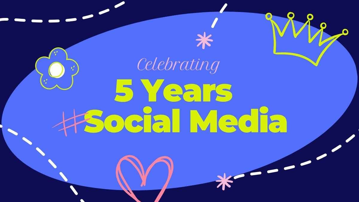 Cute Celebrating 5 Years Social Media Preview