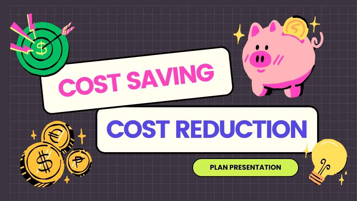 Cute Cost Saving Cost Reduction Plan Slides Preview