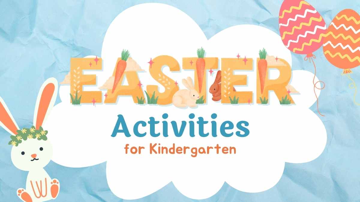 Cute Easter Activities for Kindergarten Slides Preview