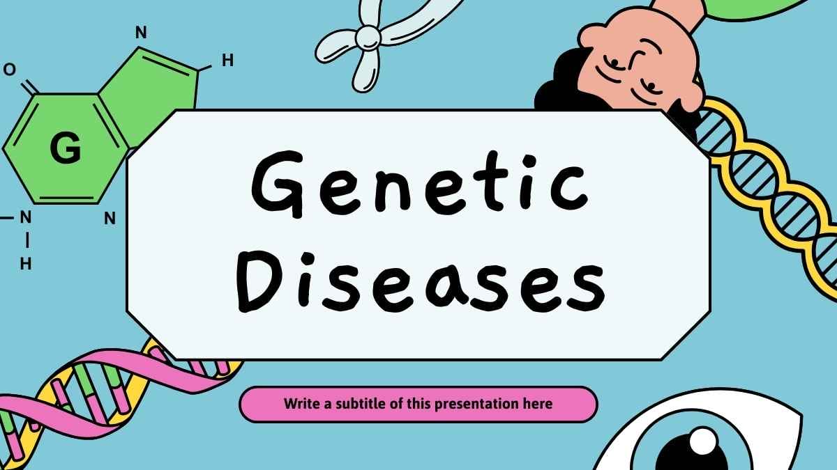 Cute Illustrated Genetic Diseases Preview
