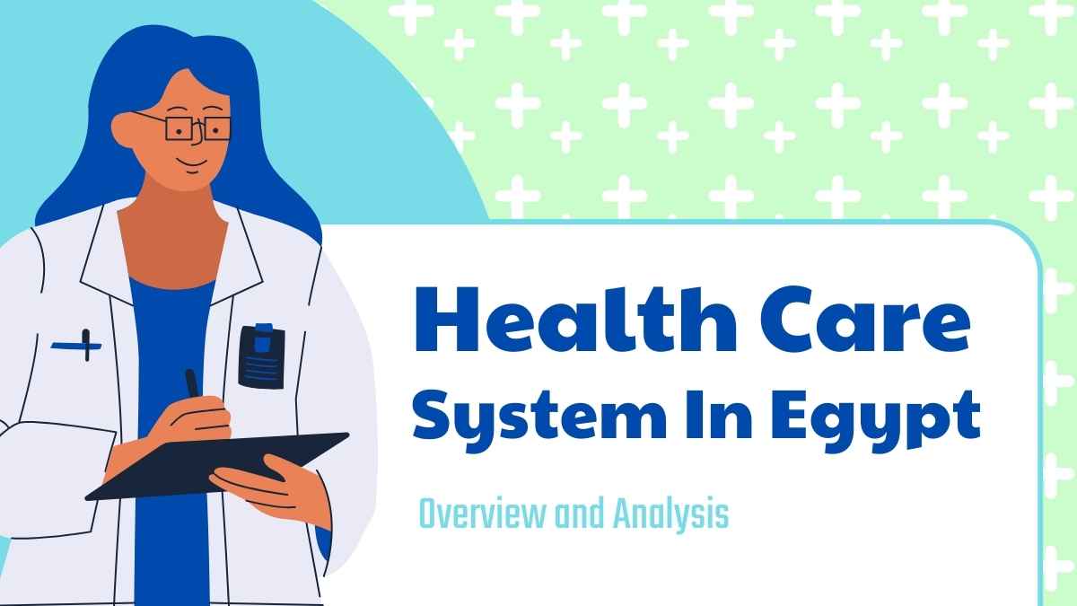 Cute Illustrated Health Care System In Egypt Slides Preview