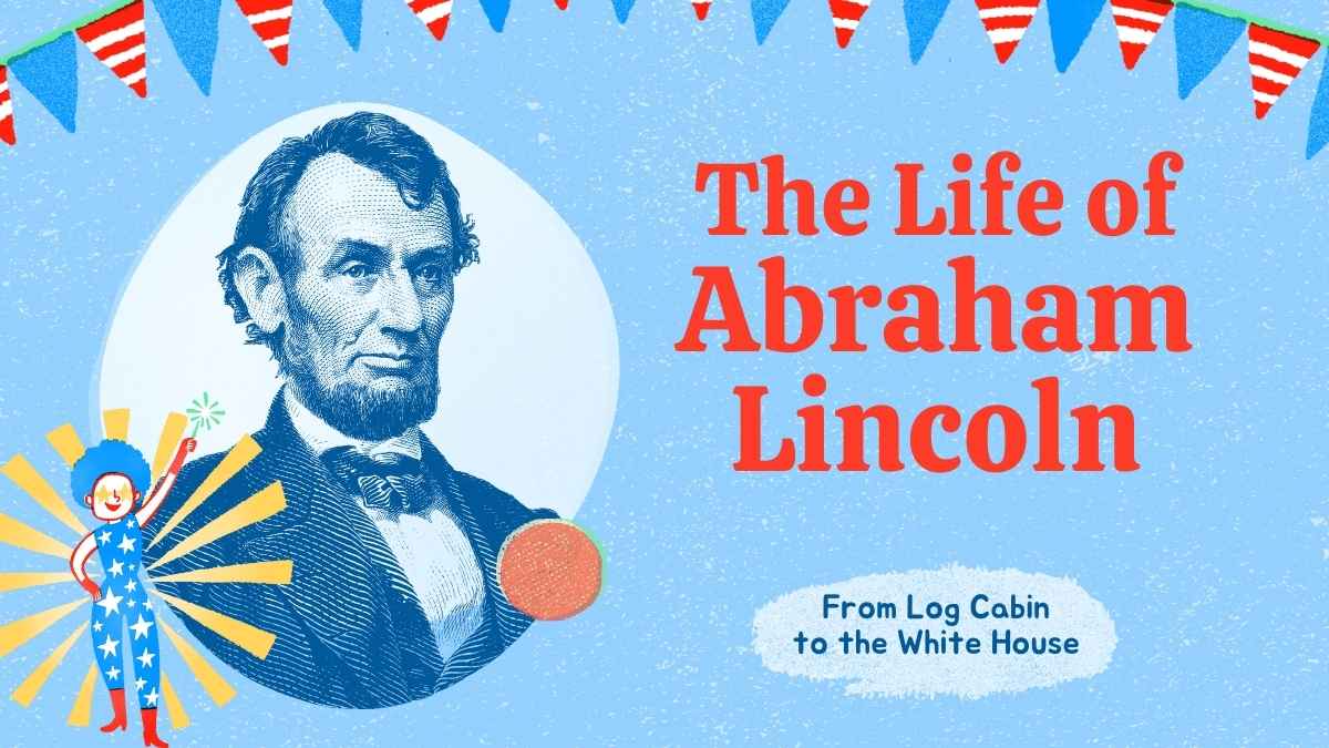 Cute Illustrated Life Of Abraham Lincoln Biography Slides Preview