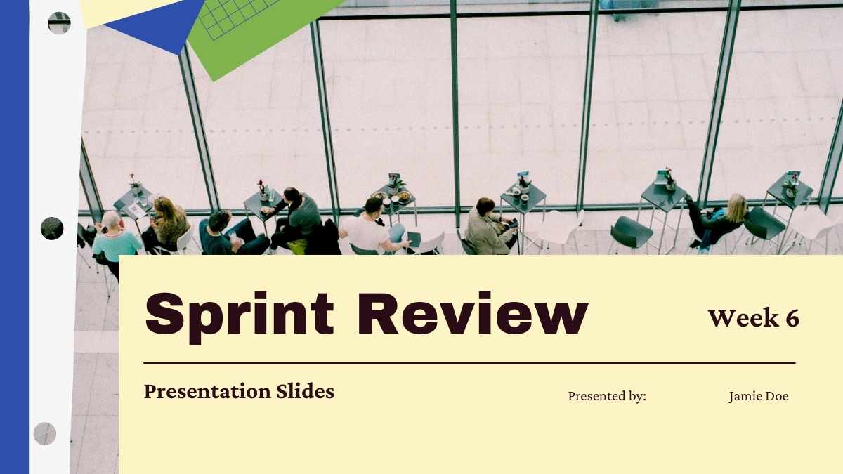 Cute Illustrated Sprint Review Slides Preview