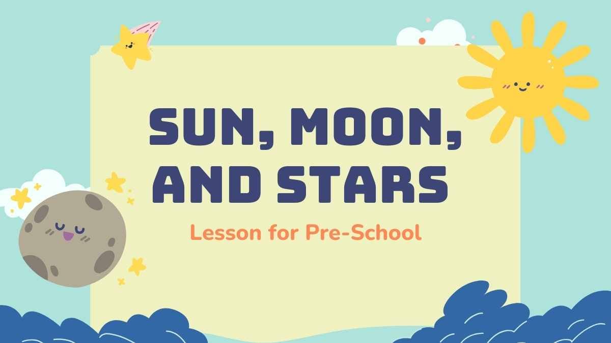 Cute Illustrated Sun, Moon, and Stars Lesson for Pre-School Preview
