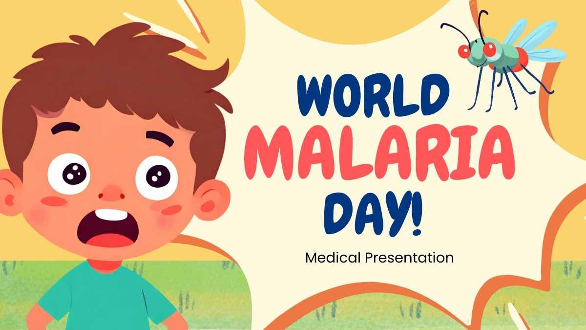 Cute Illustrated World Malaria Day Slides Preview