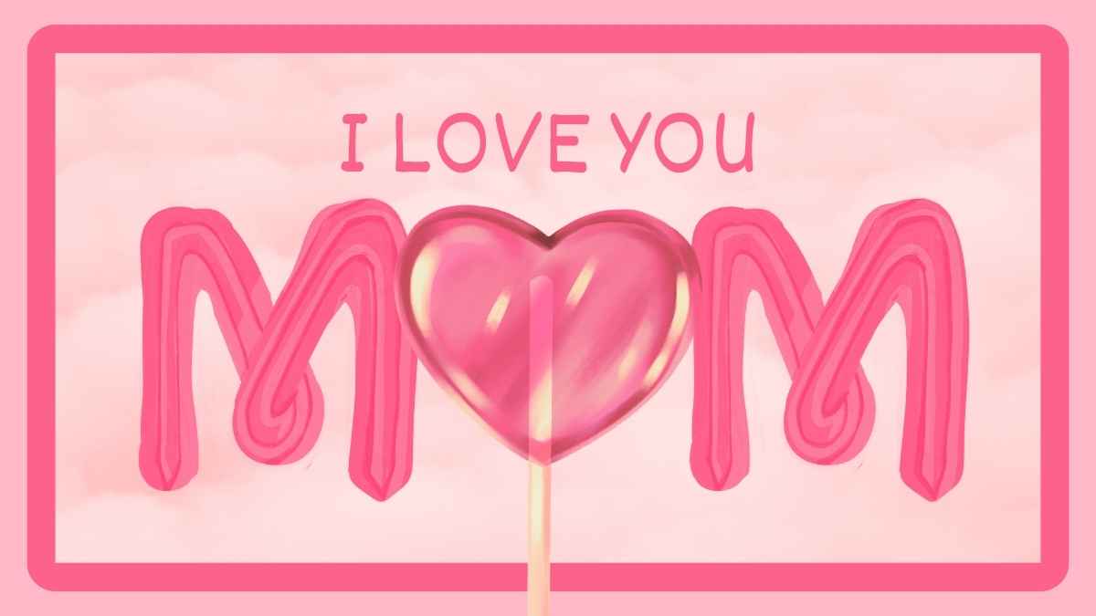 Cute Pastel I Love You Mom Preview