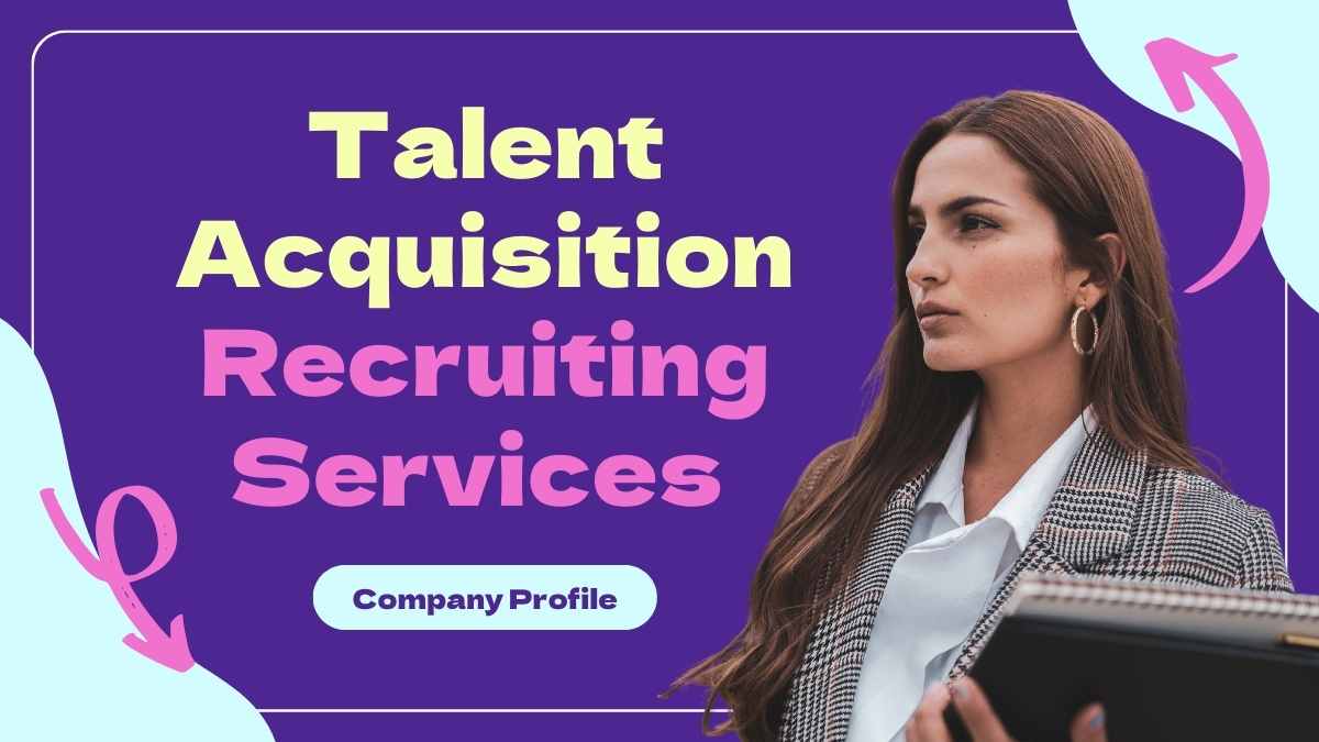 Cute Talent Acquisition & Recruiting Services Company Profile Preview