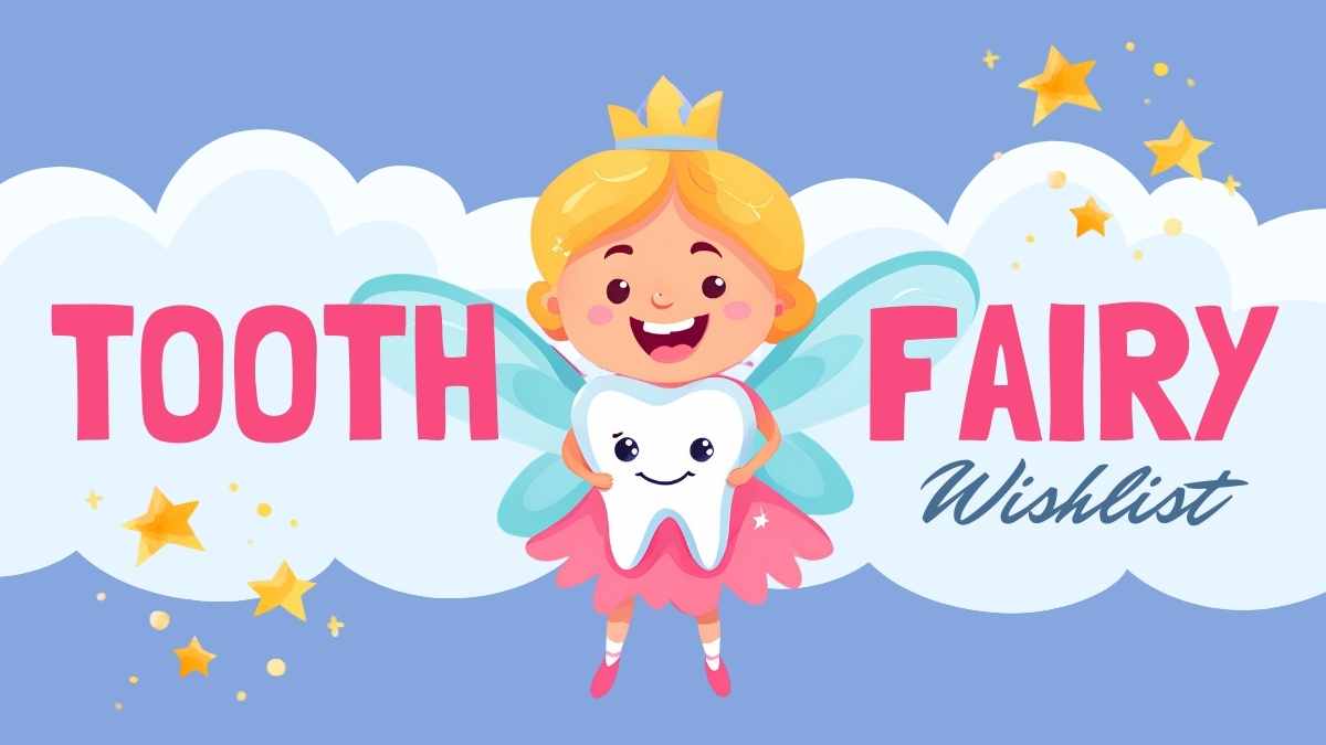 Cute Tooth Fairy Wish List for Kids Preview