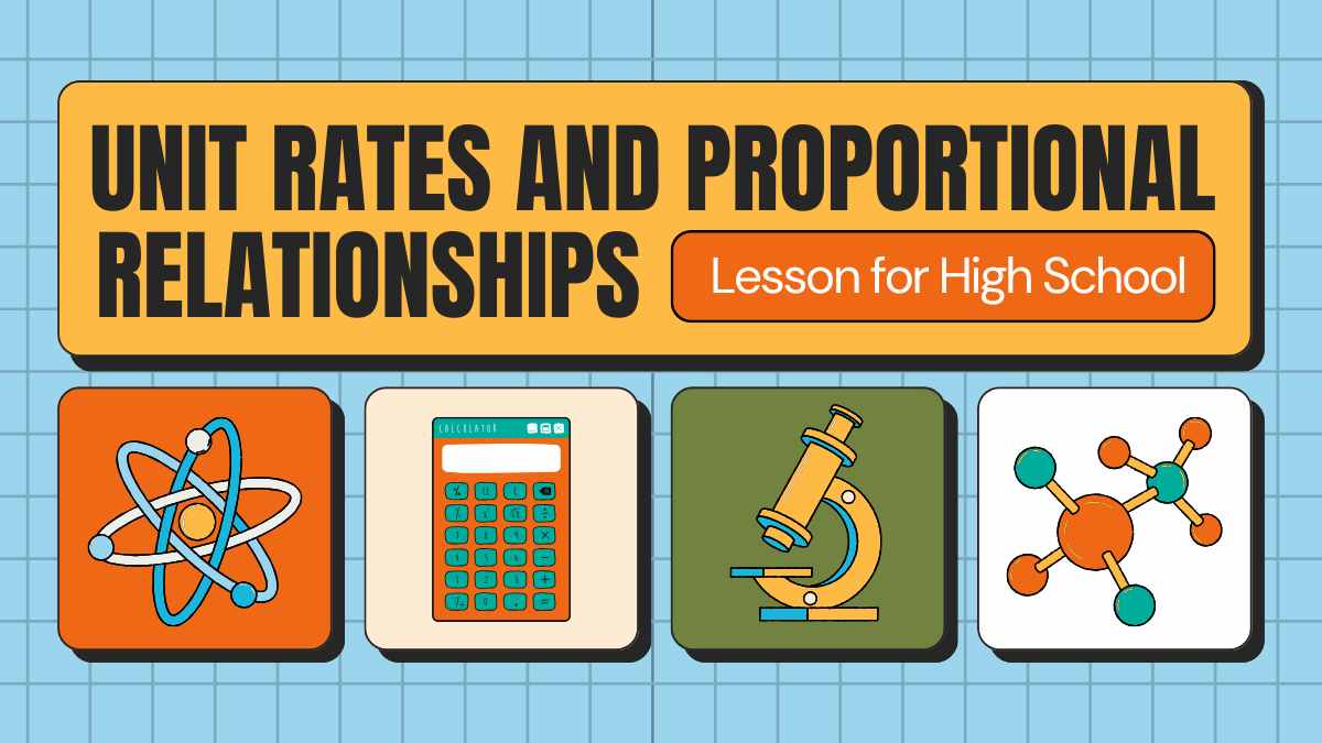 Cute Unit Rates and Proportional Relationships Lesson for High School Preview