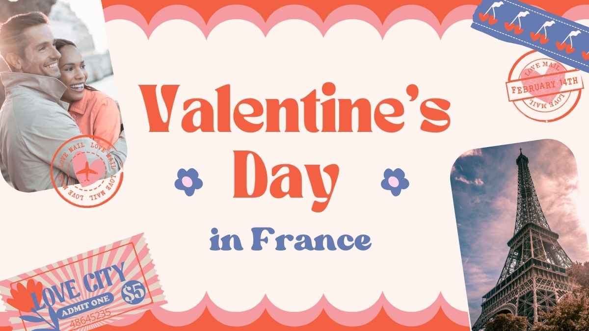 Cute Valentine’s Day in France Slides Preview