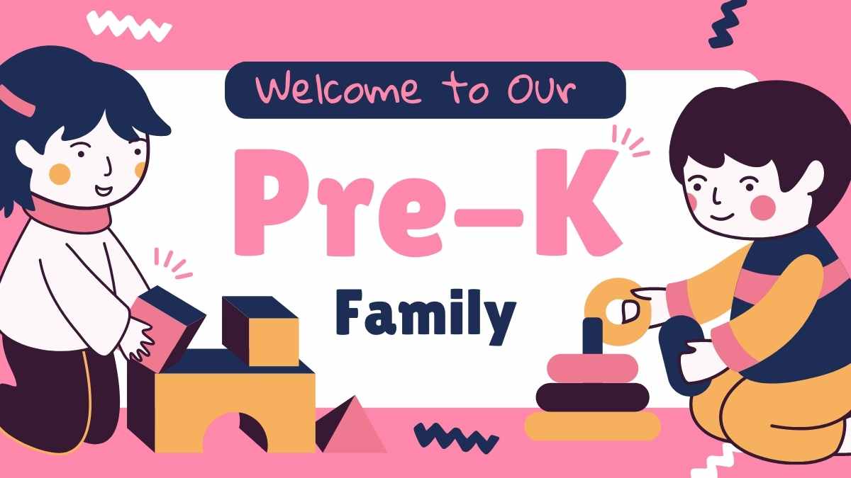 Cute Welcome to Our Pre-K Family Slides Preview