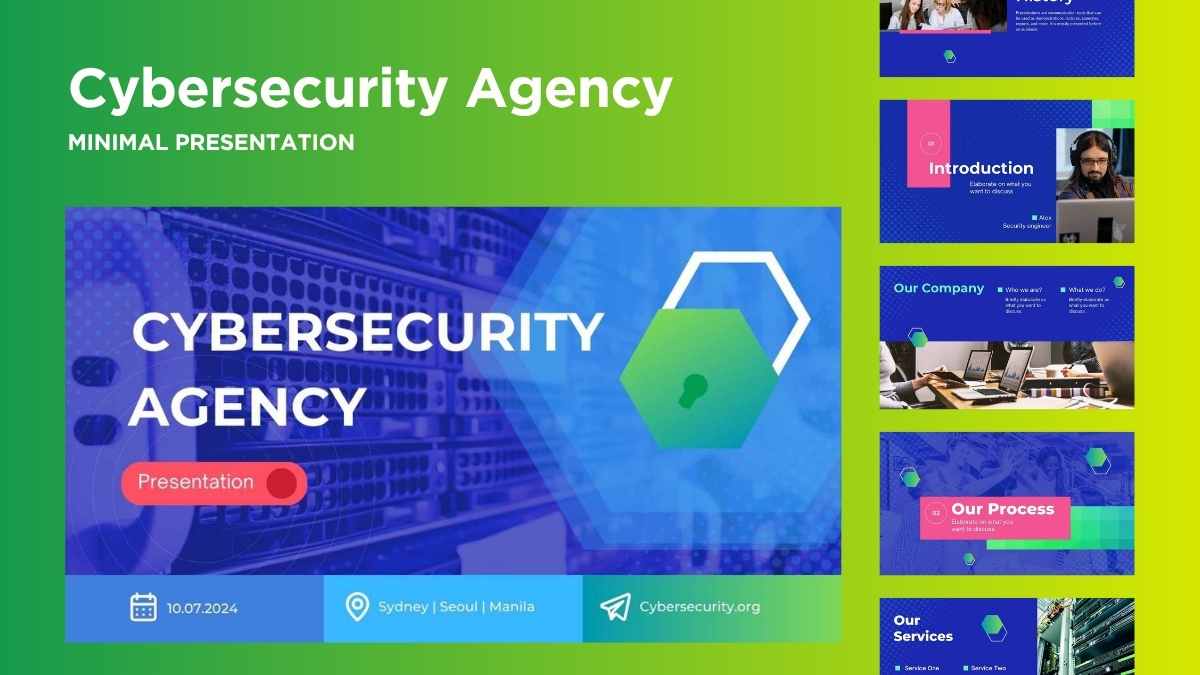 Minimal Cybersecurity Agency Slides Preview