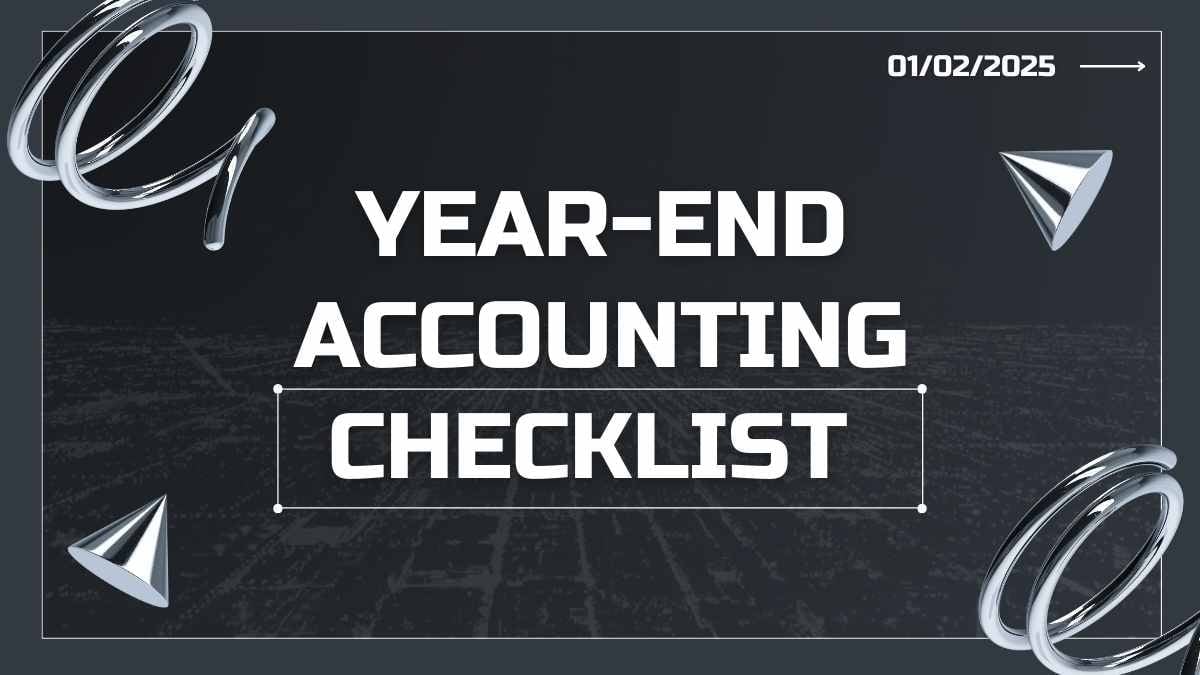 Dark 3D Year-End Accounting Checklist Preview