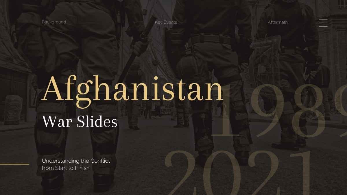 Dark Afghanistan War Slides Preview