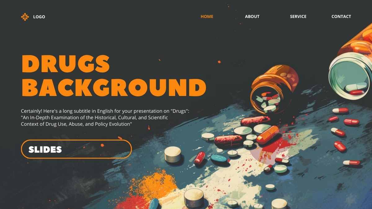 Dark Drugs Background Slides Preview