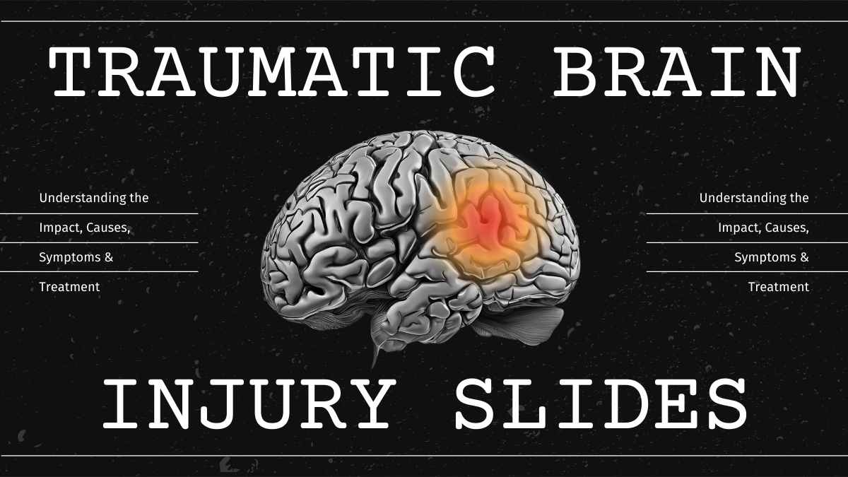 Dark Simple Traumatic Brain Injury Slides Preview