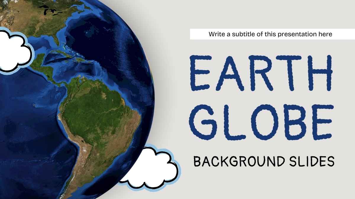 Doodle Illustrated Earth Globe Background Slides Preview