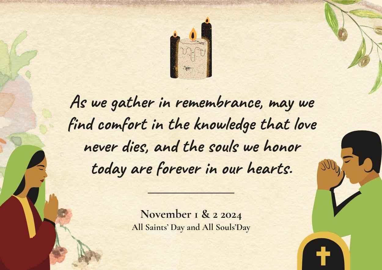 Elegant All Saint’s and All Soul’s Day Inspirational Poster Preview