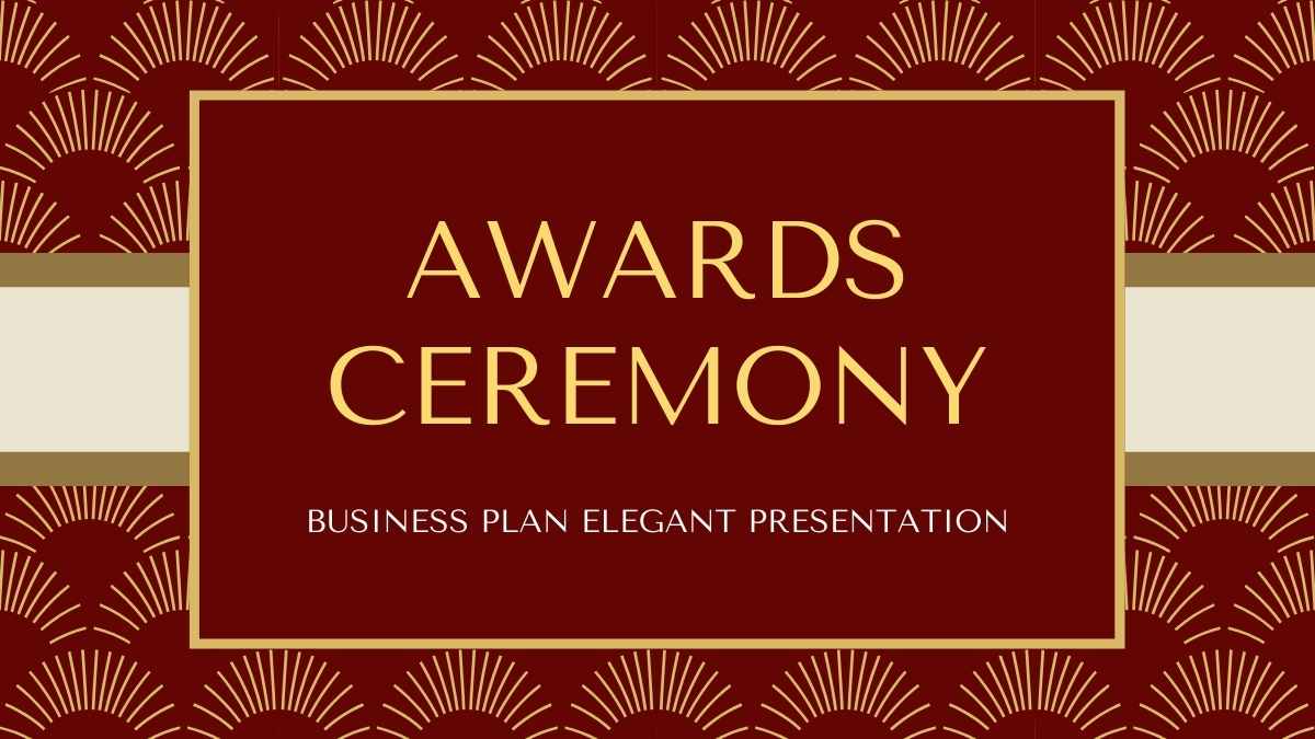 Red Elegant Award Ceremony Slides Preview