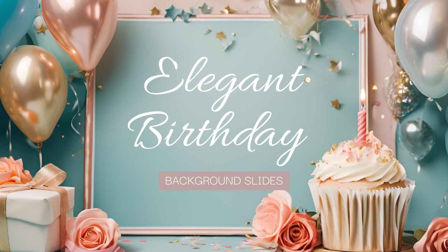 Elegant Birthday Background Slides Preview
