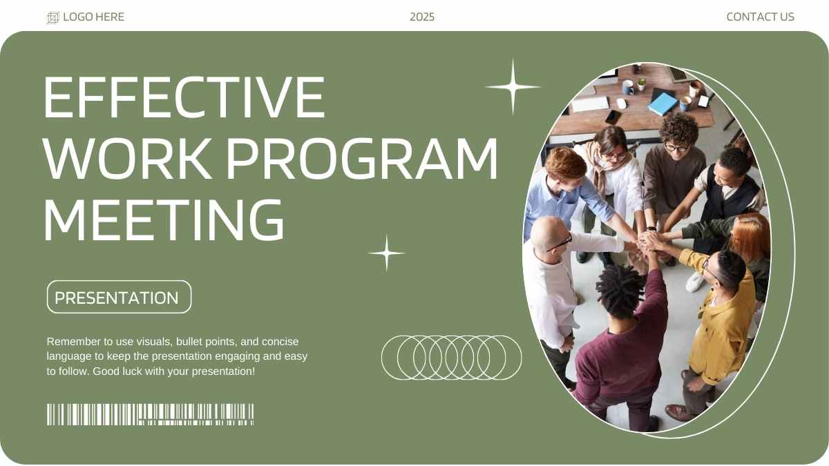 Green Elegant Effective Work Program Meeting Preview