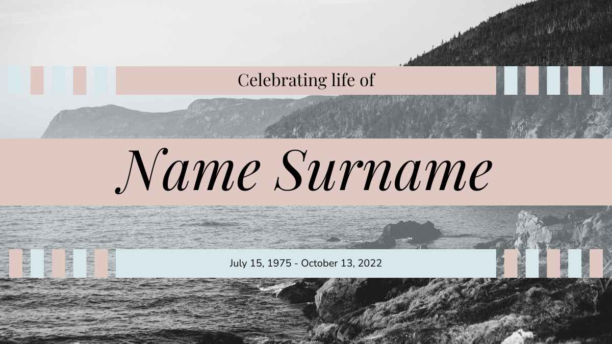 Elegant Funeral Program Invitation Preview