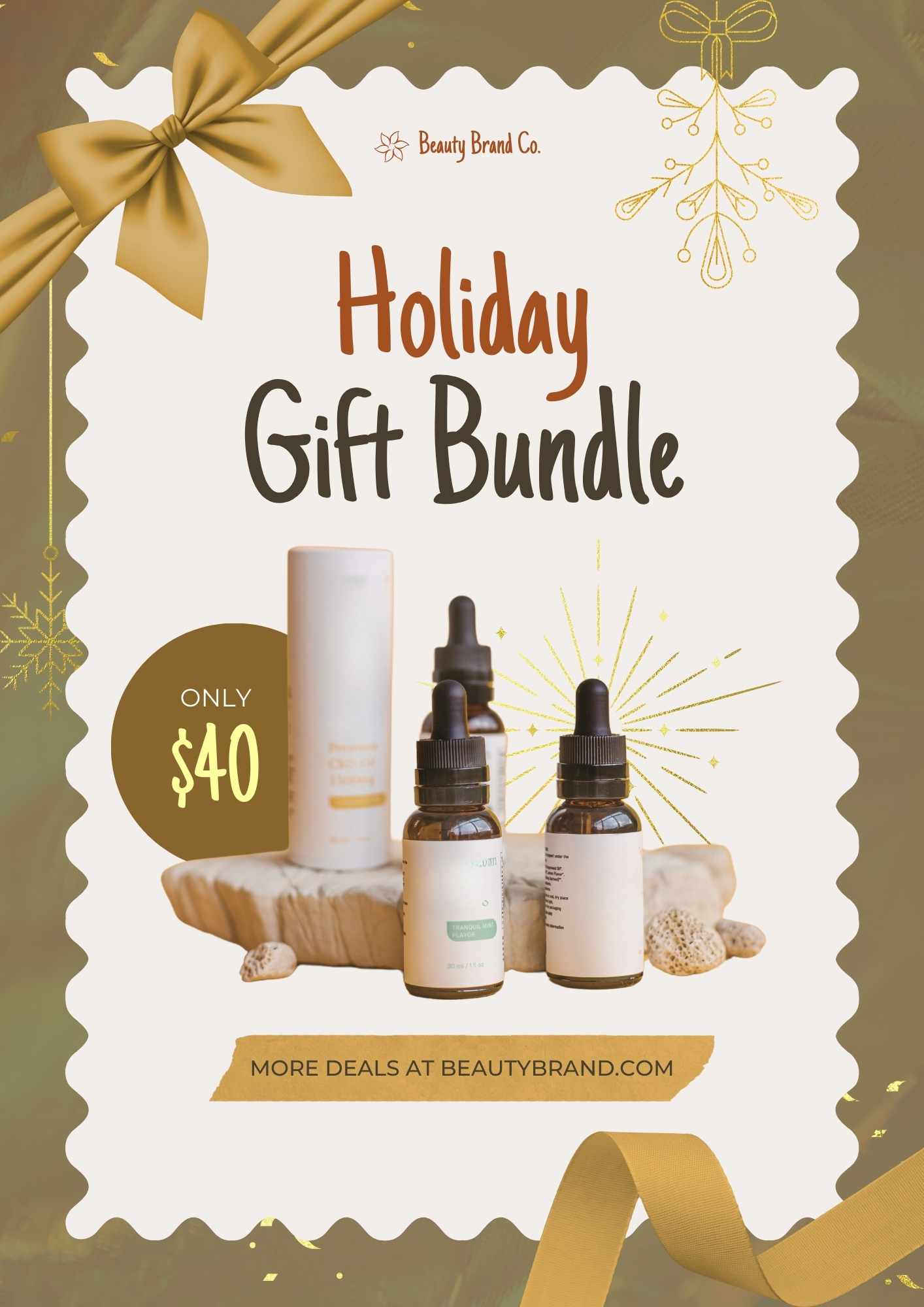 Elegant Holiday Gift Bundle Flyer Preview