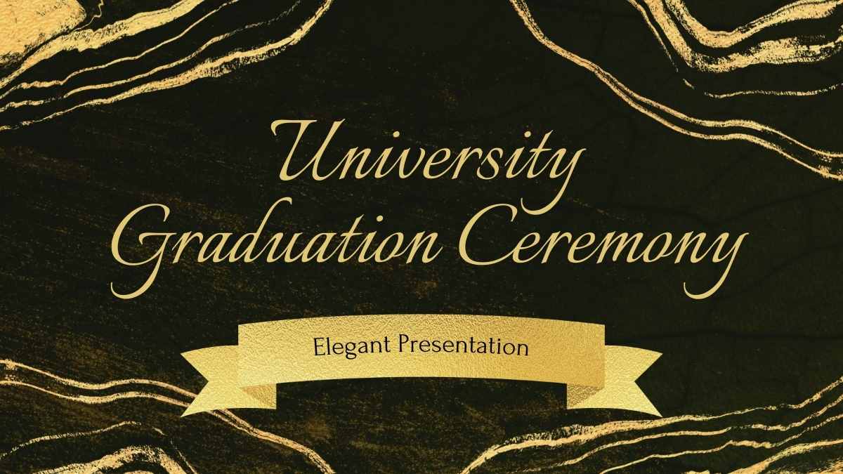 Elegant University Graduation Ceremony Slides Preview