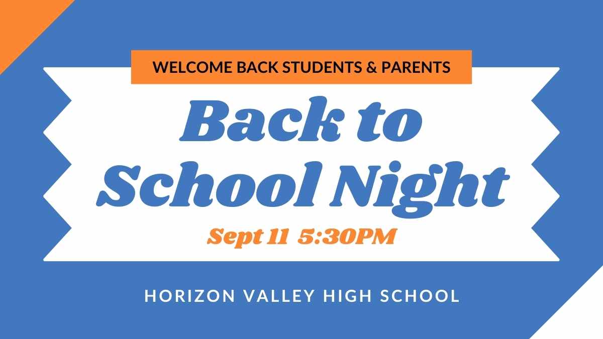 Geometric Back to School Night Preview