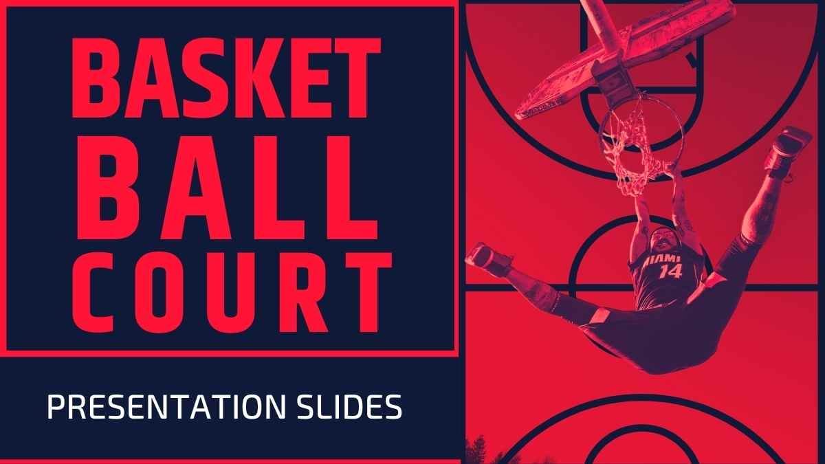 Geometric Basketball Court Slides Preview