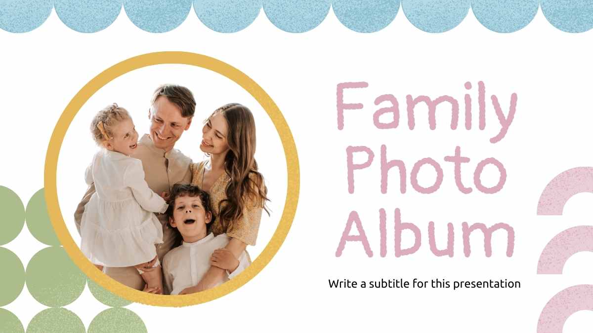 Geometric Family Photo Album Preview