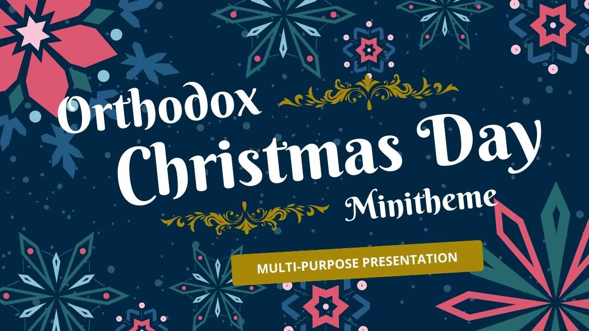 Geometric Orthodox Christmas Day Minitheme Slides Preview